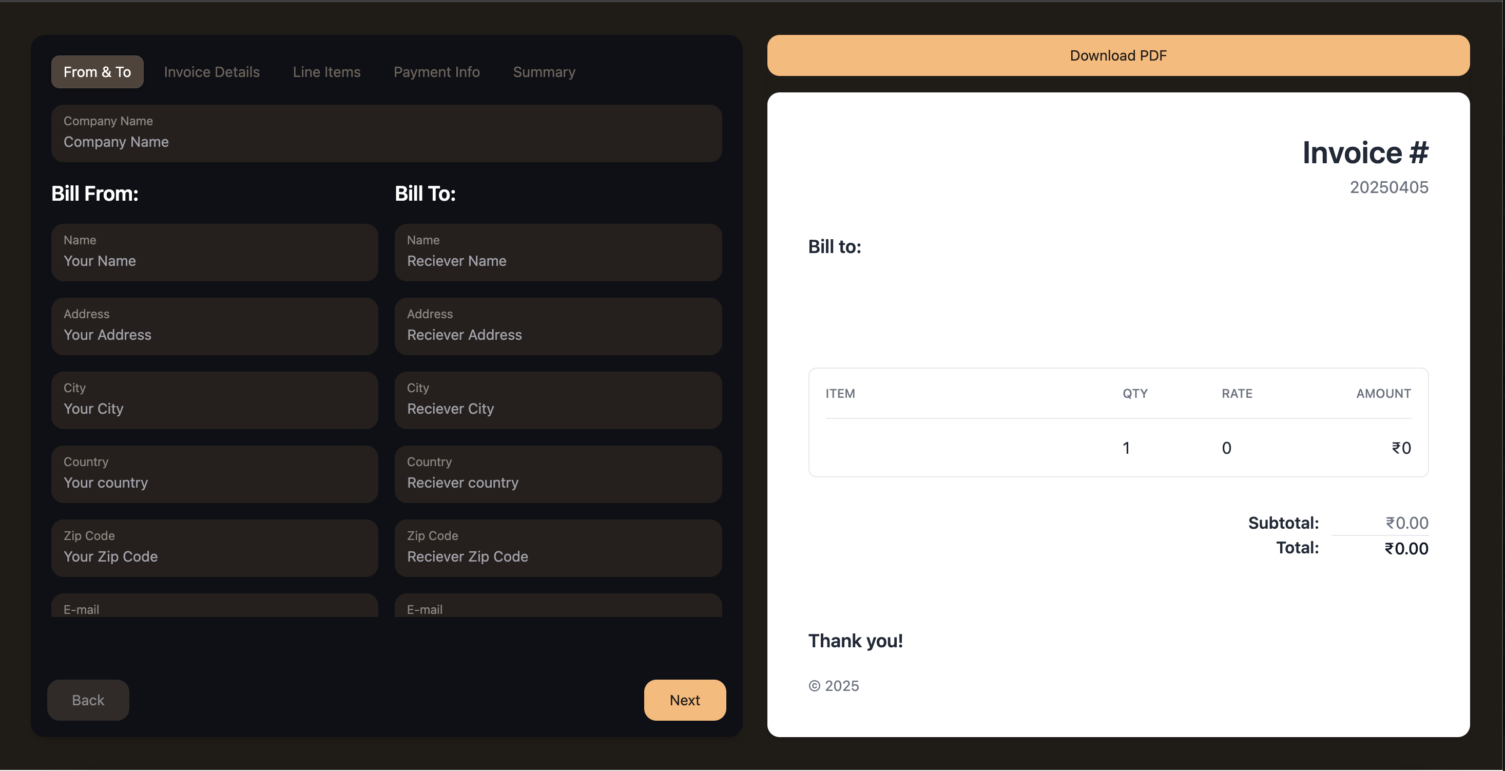 Invoice Generator